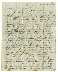 Letter to Harold Cranston from James Vidal, August 16, 1850