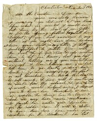 Letter to Harold Cranston from James Vidal, November 3, 1850