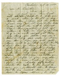 Letter to Harold Cranston from James Vidal, September 19, 1850