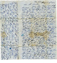 Letter to Harold Cranston from James Vidal, August 7, 1850
