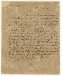 Letter from Eliza Lucas Pinckney to her Daughter Hariott Horry, 1780s