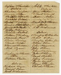 List of Freedmen and White Men Liable for Road Duty in Division Seven, 1867