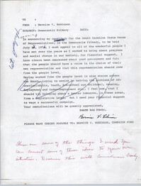 Press Release from Bernice Robinson, August 12, 1974