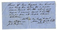 Receipt for the Purchase of the Enslaved Woman Charlotte, 1856