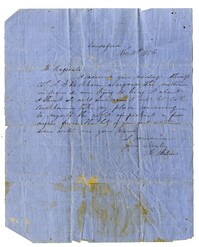 Letter to Burr Ragsdale from C.B. Jones, November 1856