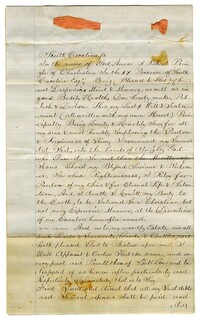 Copy of the Last Will and Testament of Robert Pringle