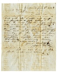 Letter to Woodward Manning from Jessie Bailey, June 9, 1853