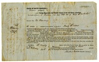 Agreement for the Hire of the Enslaved Woman Binah and her Child, February 10, 1860