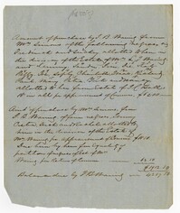 Amount of Purchase for Eighteen Enslaved Persons to J.B. Waring from James Simons, 1850s