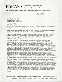 Letter from Bernice Robinson to Justine W. Polier, May 4, 1973