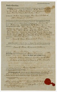 Bill of Sale for Forty-Five Enslaved Persons Sold to James Sinkler from James W. Gray, Master in Equity, 1854