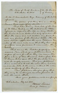 Petition for Sale of the Enslaved Man Sam, 1850