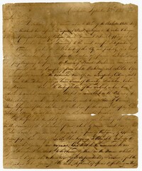 Draft of a Letter From Charles C. Pinckney to Governor Thomas Bennett, 1822