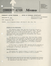 Community Action Program Memorandum No. 58