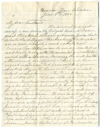 Letter from Emma Pringle Alston to Charles Alston, June 9, 1862