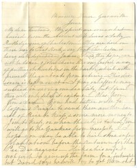 Letter from Emma Pringle Alston to Charles Alston, June 1862