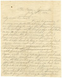 Letter from Emma Pringle Alston to Charles Alston, July 17, 1862