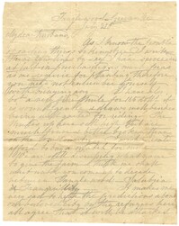 Letter from Emma Pringle Alston to Charles Alston, July 21, 1862