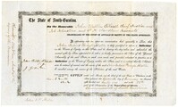 John Julius Pringle Alston's Solicitor's Certificate, 1861