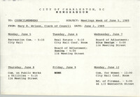 City of Charleston Memorandum, June 2, 1989