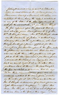 Letter from Charles Alston to Mary Alston Pringle, 1861