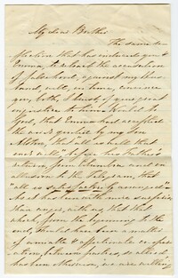 Letter from Mary Pringle to Charles Alston, 1861
