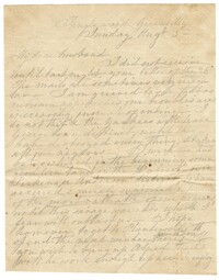 Letter from Emma Pringle Alston to Charles Alston, August 3, 1862