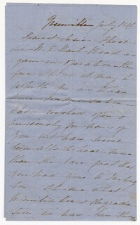 Letter from Sallie Lowndes to Susan Pringle Alston, July 16, 1865