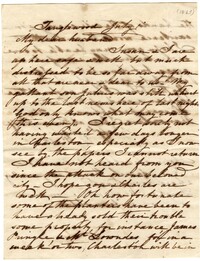 Letter from Emma Pringle Alston to Charles Alston, July 1863