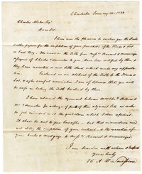 Letter from H. A. Desaussure to Charles Alston, January 10, 1838