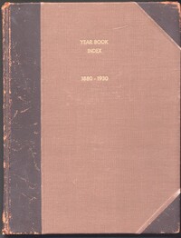 Year Book Index 1880-1930