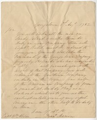 Letter from Francis Marion to WIlliam Alston, August 2, 1782