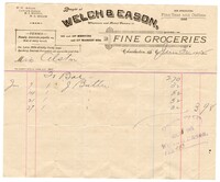 Welch & Eason Bill, 1902