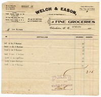 Welch & Eason Bill, 1908