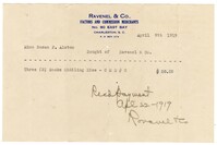 Ravenel & Co. Bill, 1919