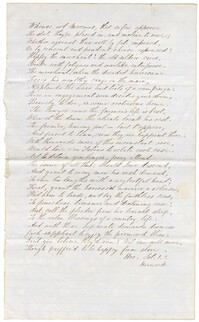 Handwritten Copy of Horace's Satire 1.1
