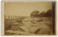 Photograph of East Battery in Charleston after 1893 Hurricane