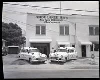 Ambulance Service Building with Vehicles