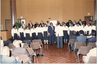 Photograph of the Martin Luther King Interdenominational Choir at a College of Charleston Event