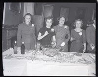 Group Photo of Four Women at a Punch Bowl