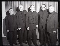 Group Photo of Bishop Paul Hallinan and Four Priests