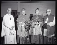 Group Photo of Bishop Paul Hallinan, Two Bishops, and a Priest