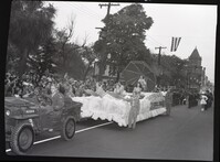 Women in Swim Suits on a Parade Float