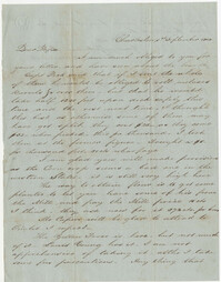 448.  Edward Barnwell to William H. W. Barnwell -- September 1, 1854