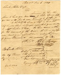 Letter from Fletcher & Gardiner to Charles Alston, December 6, 1824