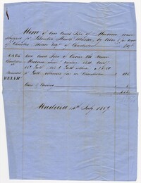 Receipt for Madeira Wine, 1859