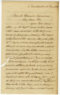 Letter from Lewis R. Gibbes to Alexander Glennie, January 26, 1839