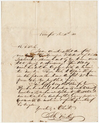 072.  John Fielding to William H. W. Barnwell -- December 11, 1843