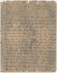 522.  Joseph Walker Barnwell to Catherine Osborn Barnwell -- November 1, 1869