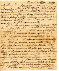 Letter from Henry Laurens to John Laurens, March 8, 1774
